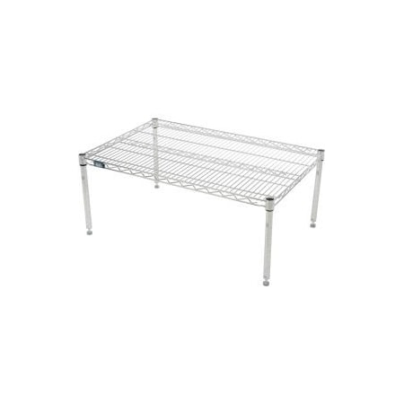 Global Equipment Nexel Chrome Wire Dunnage Rack - 30"W x 24"D x 14"H P2430C